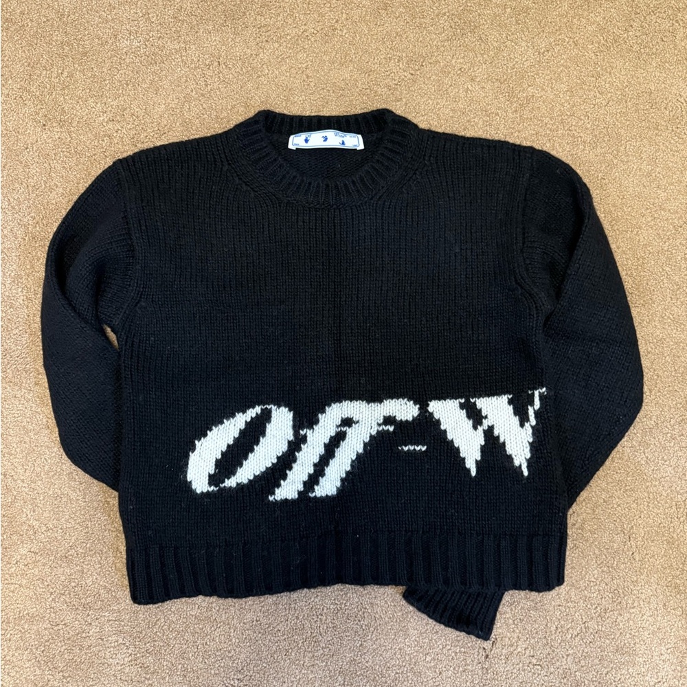 Off-White Black and White Logo Sweater